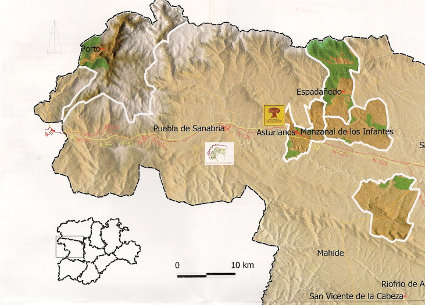 Mapa Unidad de Gestión Sanabria y Carballeda